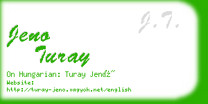 jeno turay business card
